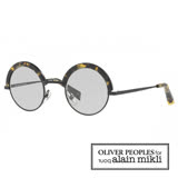 【alain mikli × Oliver Peoples 聯名款】法式巴黎 捌零復古空間藝術眉框太陽眼鏡 - 深玳瑁 AL4003N-006