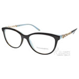 Tiffany&CO.光學眼鏡 浪漫簡約鑽飾(琥珀-金) #TF2120B 8134