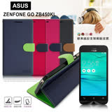 【台灣製造】FOCUS ASUS ZenFone GO ZB450KL 4.5吋 糖果繽紛支架側翻皮套