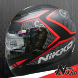 【Nikko N-800T#4】全罩安全帽│內襯全可拆│機車騎士│空氣風洞散熱設計│內置鼻罩│台灣製造│飛豹