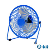 逸奇 E-kit 鐵製復古造型風扇 UF-2037 藍色款