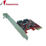 Awesome PCIe 2.0雙槽SATAIII 6Gbps磁碟陣列卡-AWD-PE-115
