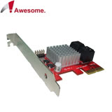 Awesome PCIe 2.0x 4埠 SATAIII 磁碟陣列卡-AWD-PE-120