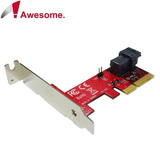 Awesome PCIe 3.0 x4轉MiniSAS HD36P U.2 NVMe轉接卡-AWD-PE-131