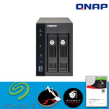【 IronWolf 3TBx2 】QNAP 威聯通 TS-253 Pro-2G 2Bay NAS 網路儲存伺服器
