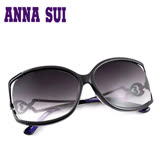 Anna Sui 日本安娜蘇優雅時尚金屬鏤空心型太陽眼鏡 黑色 - AS852-007