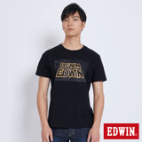 EDWIN 太空競賽銀河夜光短袖T恤-男-黑色