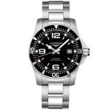 LONGINES浪琴 征服者300米64小時動力儲存機械錶-黑/41mm L37424566