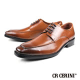 【CR CERINI】時尚造型帥氣真皮紳士鞋 咖啡(90372-DBR)