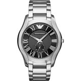 Emporio Armani 亞曼尼 小秒針男錶-黑/43mm AR11086