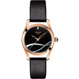 TISSOT天梭 T-Wave II 海浪系列心漾女錶-黑/30mm T1122103605100