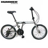 HUMMER 悍馬 HM2021 20吋21速高碳鋼折疊車-鈦灰