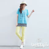 betty’s貝蒂思 彈性拼接素面內搭褲(黃色)