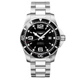 LONGINES浪琴 征服者300米潛水64小時動力儲存機械錶-黑/44mm L38414566