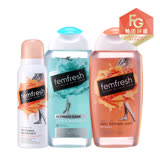 【femfresh英國芳芯】淨潤保濕組(淨嫩/特潤潔浴露250ml+舒緩噴霧125ml)