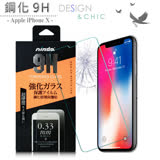 NISDA iPhone X 5.8吋 鋼化 9H 0.33mm玻璃螢幕貼-非滿版
