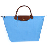LONGCHAMP-短把中型水餃包/蔚藍色(M)