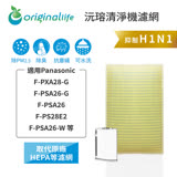 Panasonic F-PS28E2、F-PSA26-W 等【Original life】空氣清淨機濾網 長效可水洗
