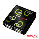 (十組入)WEICHU 普風戀 HU-500B USB2.0 HUB 集線器