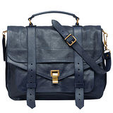 Proenza Schouler PS1 Large D1山羊皮手提斜背包(大-夜空藍)