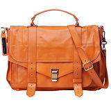 Proenza Schouler PS1 Large D1山羊皮手提斜背包(大-番紅花橘)