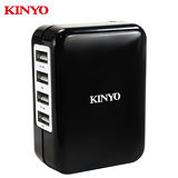 KINYO 四USB急速充電器CUH-34