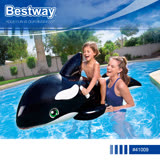 Bestway 41009 殺人鯨造型充氣浮排坐騎游泳圈
