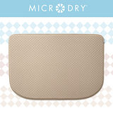 【MICRODRY紐約時尚地墊】網紋多功能地墊-亞麻色