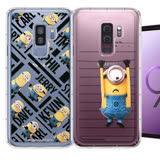 官方授權 Minions小小兵 三星 Samsung Galaxy S9+/S9 Plus 空壓安全手機殼(筆記本/黑字)