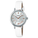 【CASIO 卡西歐】氣質指針女錶 皮革錶帶 防水 氣質蝴蝶圖樣(LTP-E146L-7A)