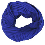 ISSEY MIYAKE三宅一生PP MONTHLY SCARF四褶素面斜紋圍巾(藍紫)