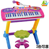【Playful Toys 頑玩具】37鍵電子琴+麥克風( 多功能電子琴 鋼琴彈奏 音樂琴玩具 兒童樂器 兒童玩具 電子鋼琴 外接mp3 麥克風)