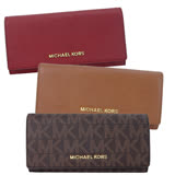 MICHAEL KORS JET SET TRAVEL 滿版/防刮翻蓋長夾(多色)