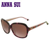 Anna Sui 日本安娜蘇波希米亞復古印花太陽眼鏡(紫紅)AS940-702-1
