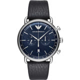 Emporio Armani Dress 亞曼尼計時手錶-藍/42mm AR11105
