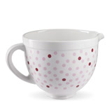 KitchenAid 陶瓷攪拌盆5Q(粉紅點點)