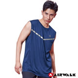 AIRWALK - 男款拼接背心 - 丈青
