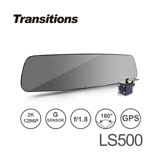 全視線 LS500 GPS測速 1296P高畫質雙鏡頭行車記錄器