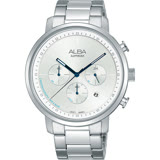 ALBA雅柏 Tokyo Design 原創計時手錶-銀/42mm VD53-X313S(AT3E03X1)