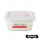 【索樂生活】韓國KOMAX耐熱玻璃蒸氣孔保鮮盒-方型520ml.可微波露營野餐環保堆疊收納方形食物醃漬密封罐樂扣蓋便當盒