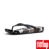 FitFlop™-(女款)IQUSHION™ DARK FLORAL ERGONOMIC FLIP FLOPS-黑色