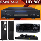 【美華 Kalatech】HD-800 點歌機 2TB+BT-889 PRO擴大機+OK-9D II無線麥克風+Mercury 7.4 黑