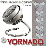 VORNADO 灰鸚 渦流空氣循環機 《 Premium Series 型號745C 》 銀灰色【13-15坪】