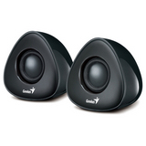 Genius SP-U150X 雙聲道三角飯糰音樂喇叭(USB)-黑