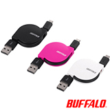 Buffalo 強化型線材 micro USB專用伸縮傳輸線