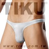 【TIKU 梯酷】~ 超低腰性感U型丁字男內褲-白色(WP1710)
