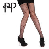 『摩達客』英國進口【Pretty Polly】小圓點設計透明彈性褲襪