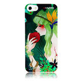 APPLE IPHONE 5 寶島漫波彩繪背蓋-Bulleta 花系列-天堂鳥