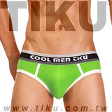 【TIKU 梯酷】~ 陽光男孩 柔棉質三角男內褲 - 綠 (QC1227)