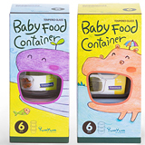 Glasslock YumYum 強化玻璃副食品保鮮盒 - 寶貝專用6件組(圓形+方形)